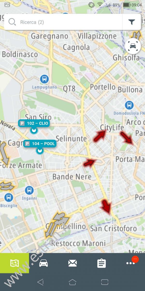 WEBFLEET MOBILE - Android - Mappa