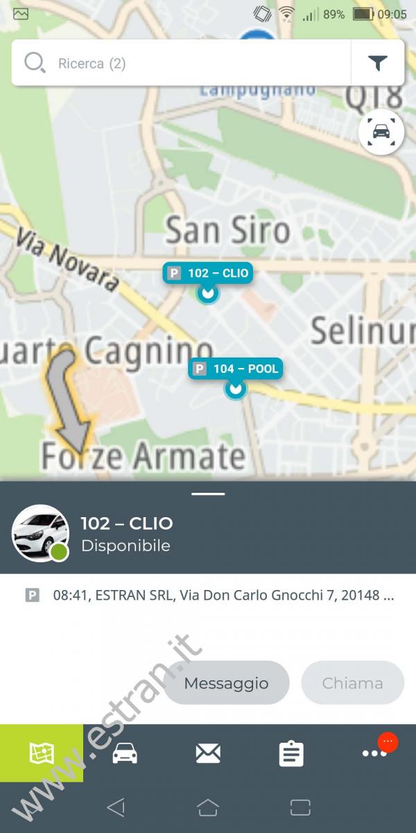WEBFLEET MOBILE - Android - Mappa