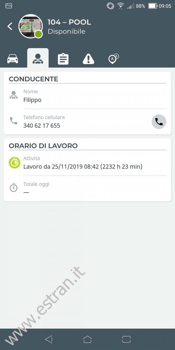 WEBFLEET MOBILE - Android - Conducente