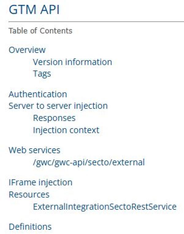 TERRITORY MANAGER API